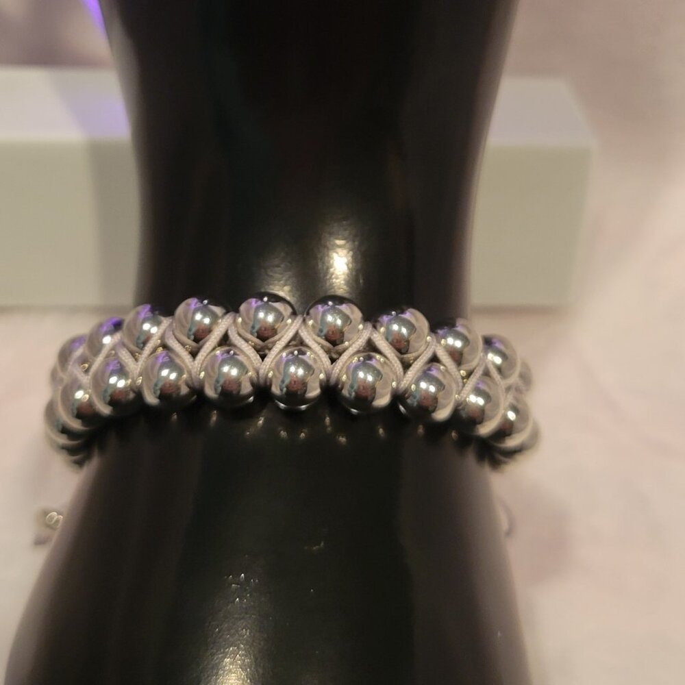 Silver Adjustable Bracelet HANDMADE - Picture 5 of 7